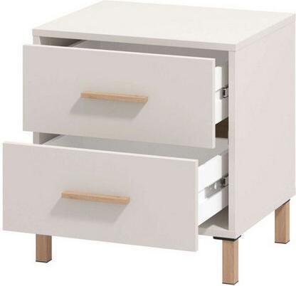 Home affaire Nachtkastje Belfort nachtkastje nachttafel Made in Europe met 2 of 3 lades fsc -gecertificeerd trendy kleur cashmere - Foto 3