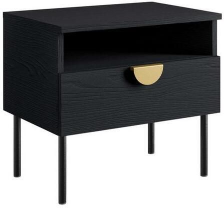 Home affaire Nachtkastje Bellot met 2 lades en goudkleurige metalen handgrepen (set 2 stuks) - Foto 5