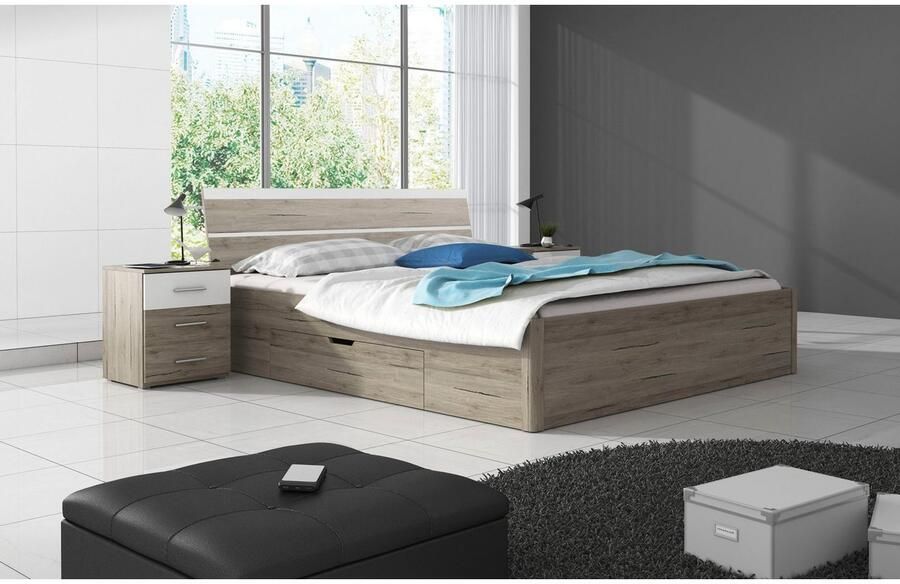 Home affaire Ledikant met bergruimte Beta breedte 160 of 180cm moderne bedopstelling met 2 lades - Foto 2