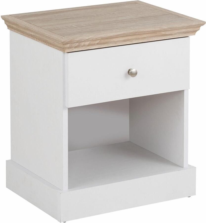 Home affaire Nachtkastje Binz met een mooie metalen knopgreep breedte 45 cm - Foto 2