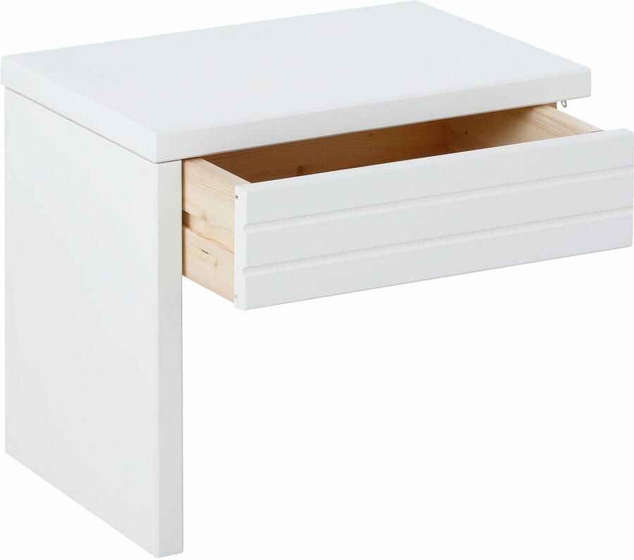 Home affaire Nachtkastje "CAPRE" gecertificeerd massief hout gemakkelijk te onderhouden oppervlak lade - Foto 5