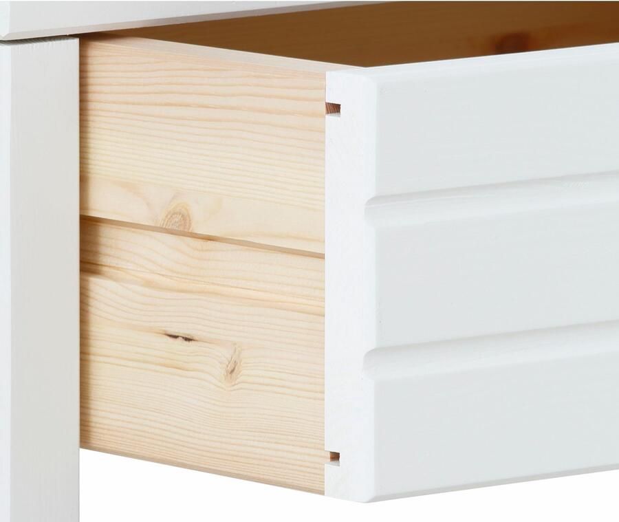 Home affaire Nachtkastje Capre gecertificeerd massief hout gemakkelijk te onderhouden oppervlak lade - Foto 7