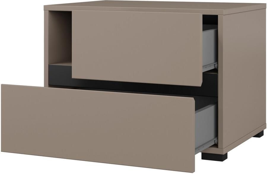 Home affaire Nachtkastje Cross moderne greeploze nachtkastje - Foto 7