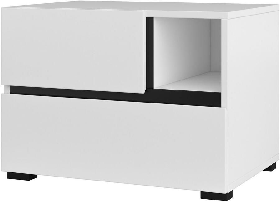 Home affaire Nachtkastje Cross moderne greeploze nachtkastje - Foto 3