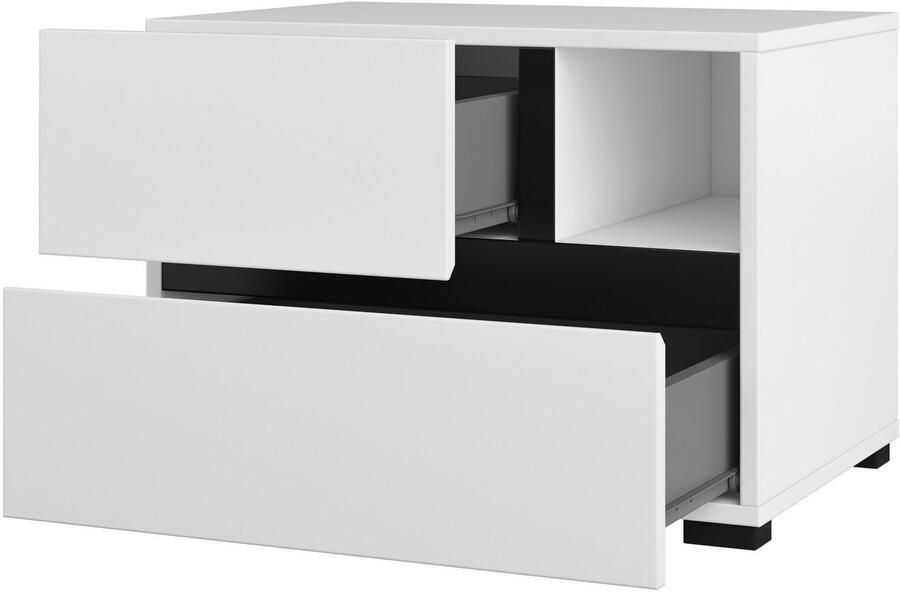 Home affaire Nachtkastje Cross moderne greeploze nachtkastje - Foto 5