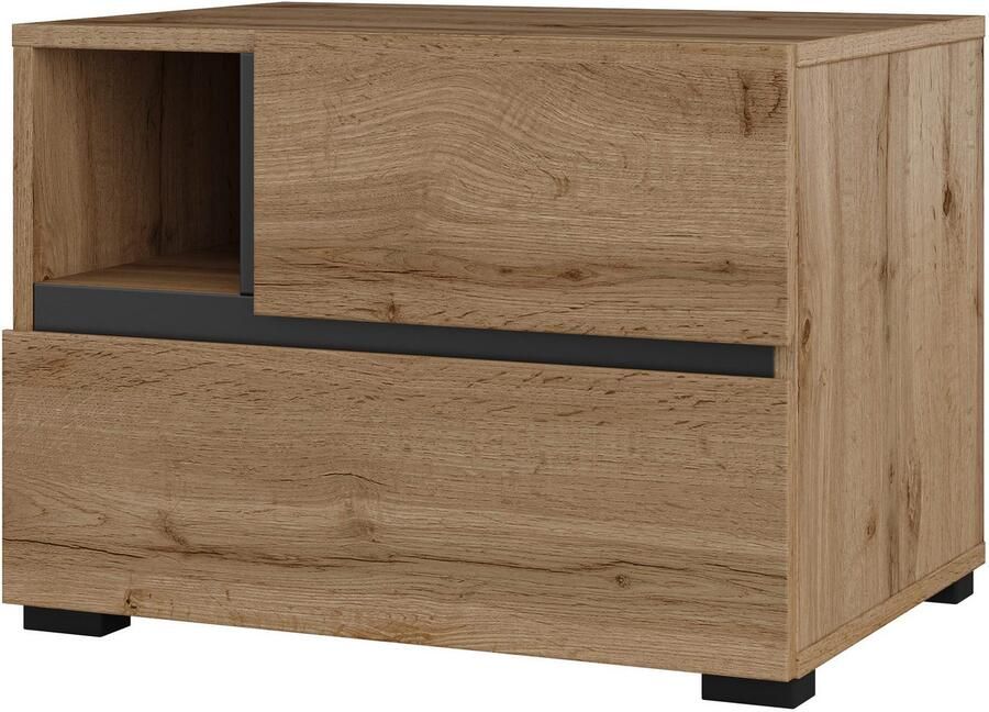 Home affaire Nachtkastje Cross moderne greeploze nachtkastje - Foto 5