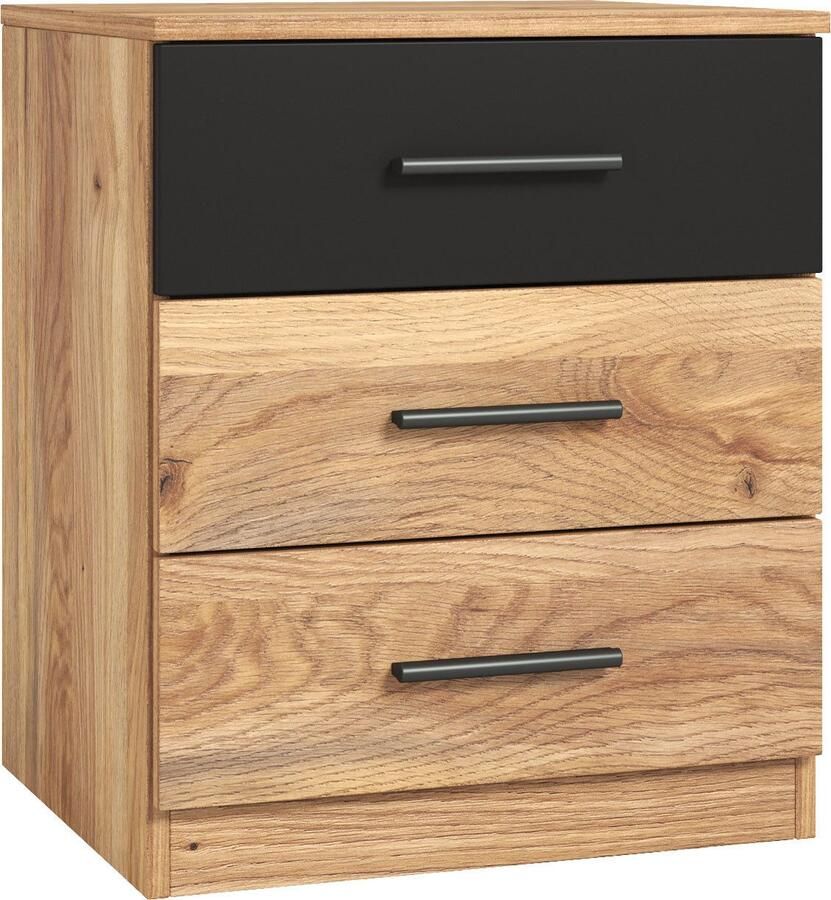 Home affaire Nachtkastje Faweza Breedte 46 cm Nachtkastje met 3 lades - Foto 2