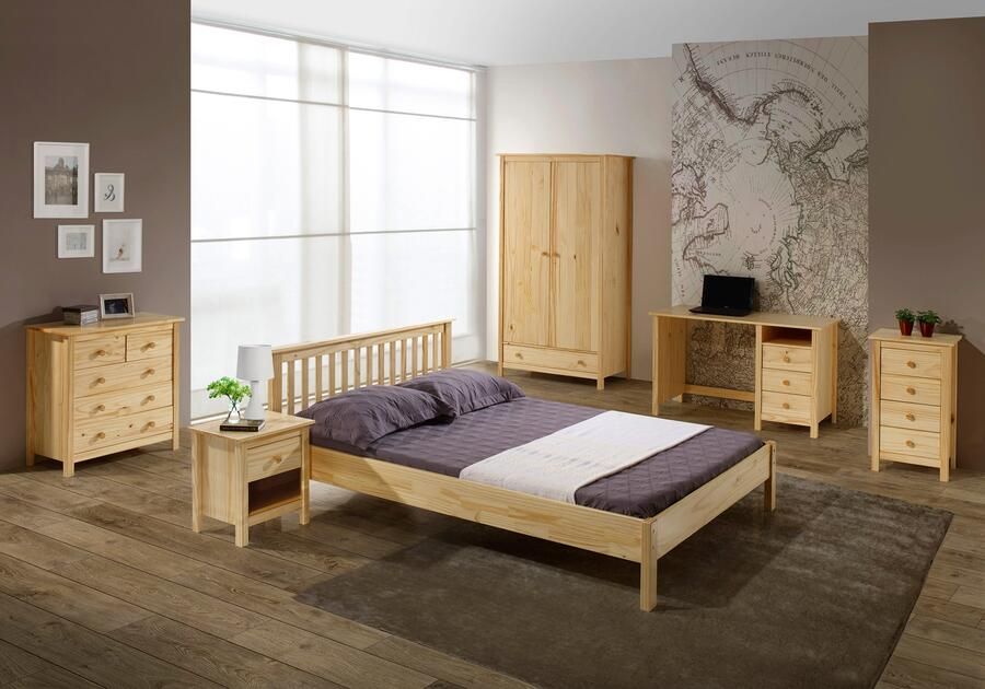 Home affaire Nachtkastje gemaakt van massief grenenhout (1 stuk) - Foto 5