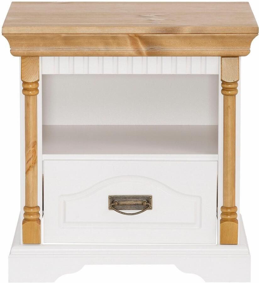 Home affaire Nachtkastje Graz van massief grenen met luxueuze details breedte: 55 cm - Foto 3