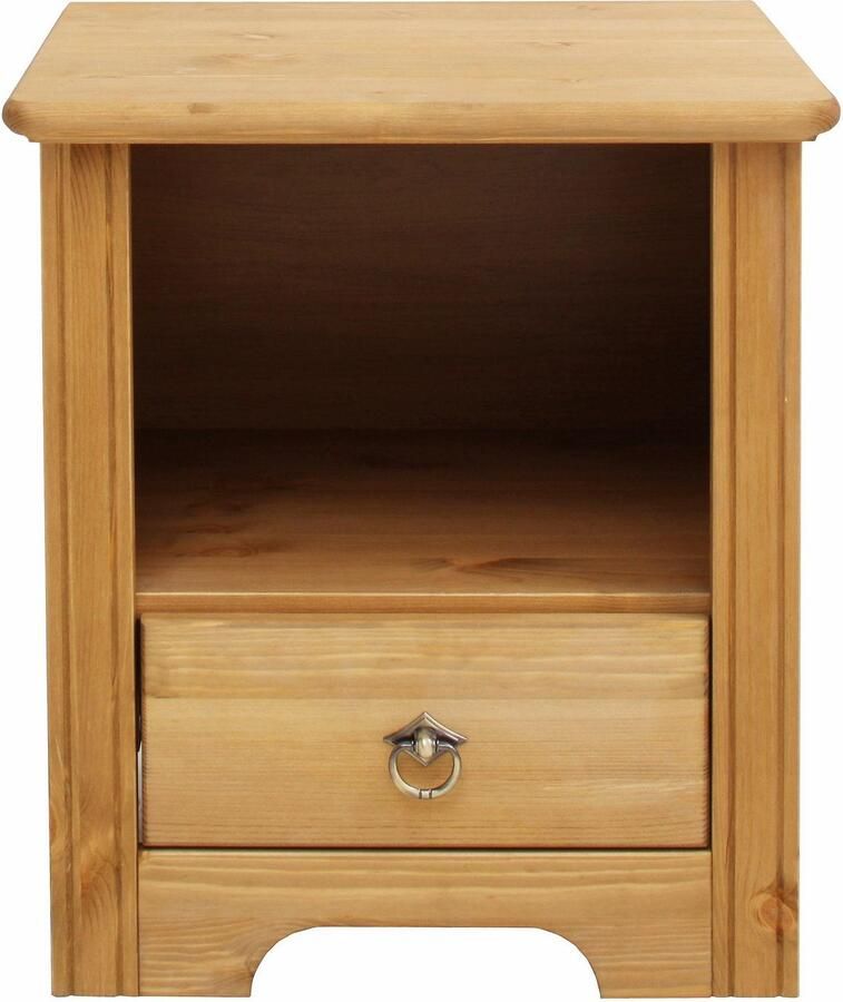 Home affaire Nachtkastje Hugo Nachtkastje met 1 lade gemaakt van massief grenen - Foto 2