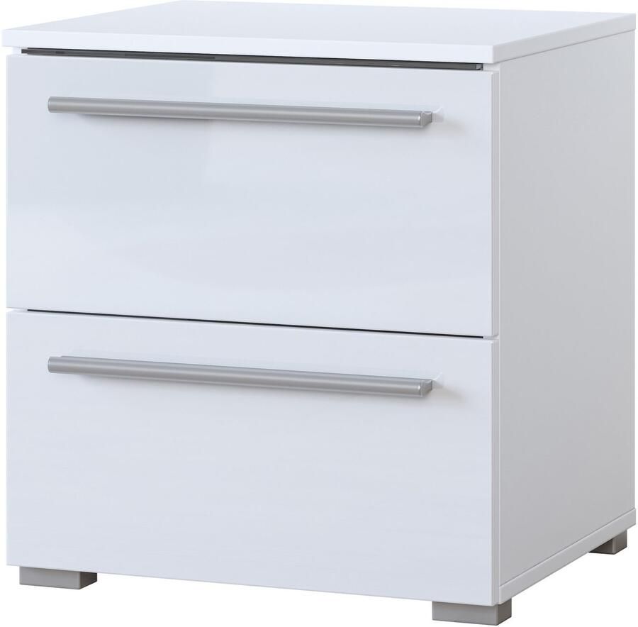 Home affaire Nachtkastje India opbergruimte in 2 lades FSC-gecertificeerd houtmateriaal Nachtkastje met verlichting en afstandsbediening gemaakt in Europa