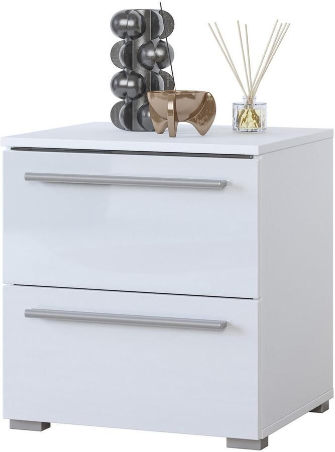 Home affaire Nachtkastje India opbergruimte in 2 lades FSC-gecertificeerd houtmateriaal Nachtkastje met verlichting en afstandsbediening gemaakt in Europa - Foto 4