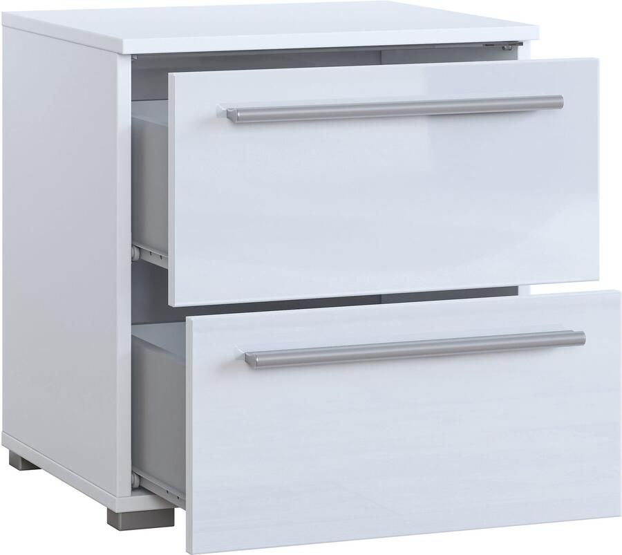 Home affaire Nachtkastje India opbergruimte in 2 lades FSC-gecertificeerd houtmateriaal Nachtkastje met verlichting en afstandsbediening gemaakt in Europa - Foto 2