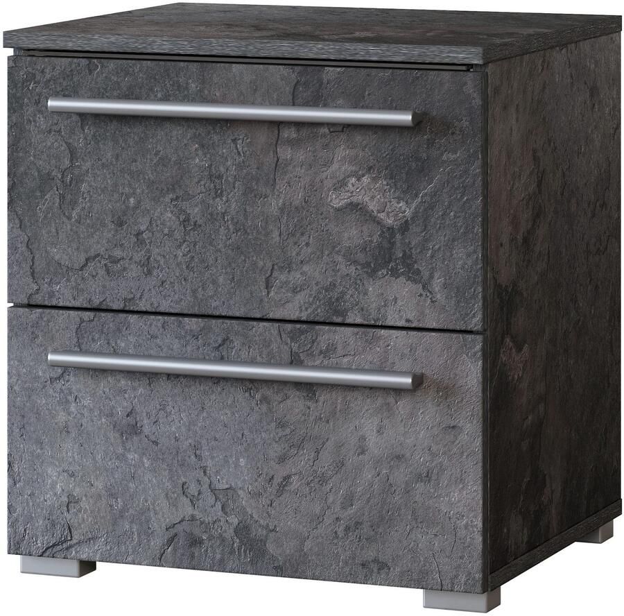 Home affaire Nachtkastje India opbergruimte in 2 lades FSC-gecertificeerd houtmateriaal Nachtkastje met verlichting en afstandsbediening gemaakt in Europa