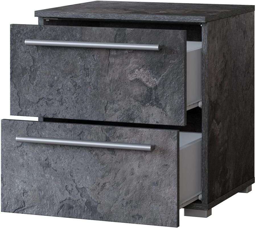 Home affaire Nachtkastje India opbergruimte in 2 lades FSC-gecertificeerd houtmateriaal Nachtkastje met verlichting en afstandsbediening gemaakt in Europa - Foto 2