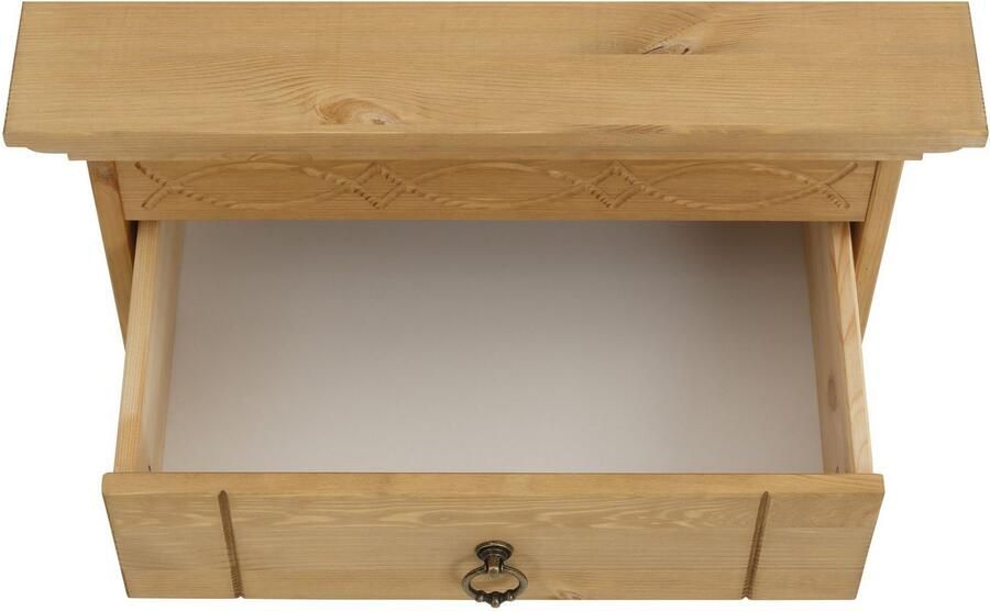 Home affaire Nachtkastje Indra Nachtkastje met decoratief freeswerk breedte: 50 cm - Foto 10