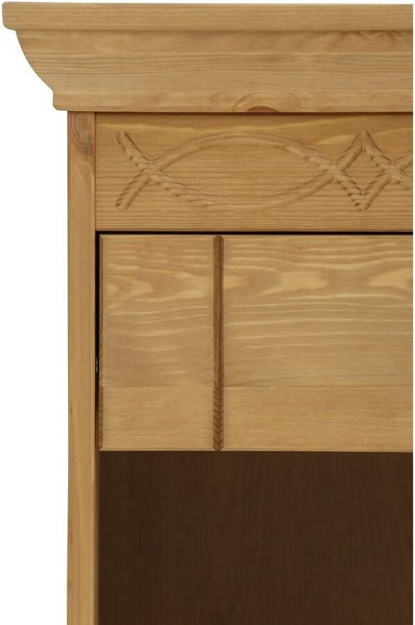 Home affaire Nachtkastje Indra Nachtkastje met decoratief freeswerk breedte: 50 cm - Foto 8