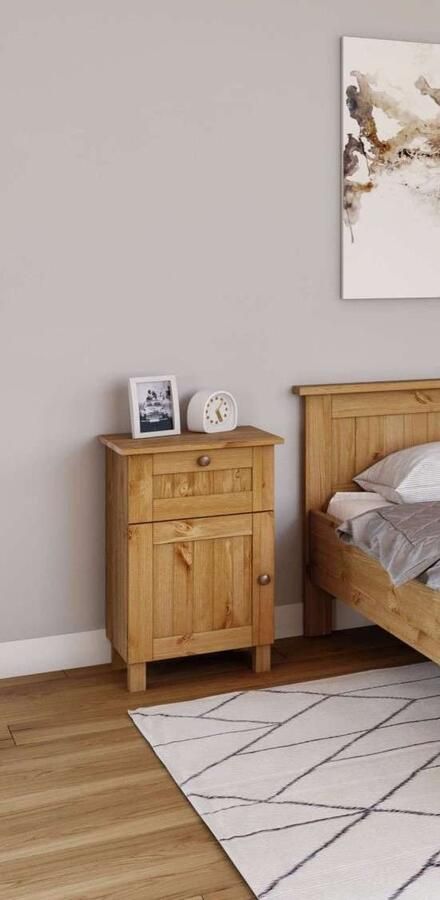 Home affaire Nachtkastje Juventus Nako Nachttafel met een lade van massief dennenhout fsc -gecertificeerd - Foto 8