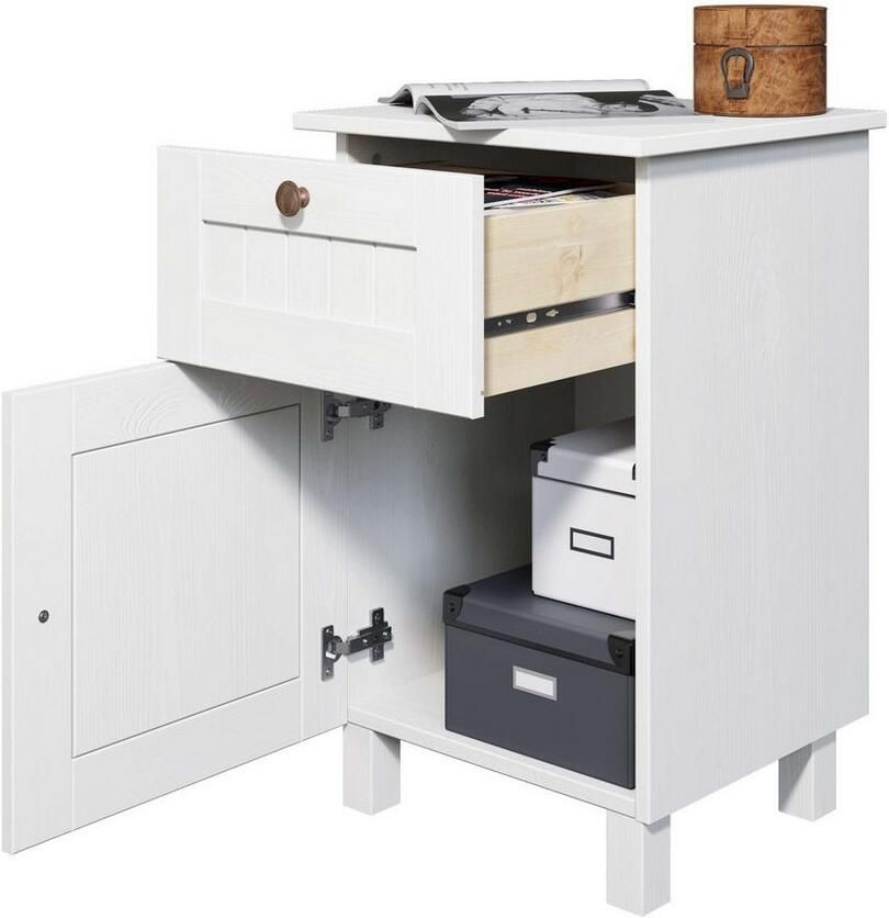 Home affaire Nachtkastje Juventus Nako Nachttafel met een lade van massief dennenhout fsc -gecertificeerd - Foto 3