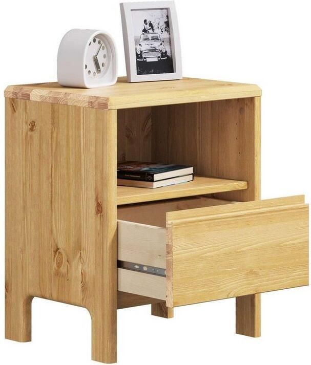 Home affaire Nachtkastje Luven van massief grenen met 1 lade breedte 44 cm - Foto 3