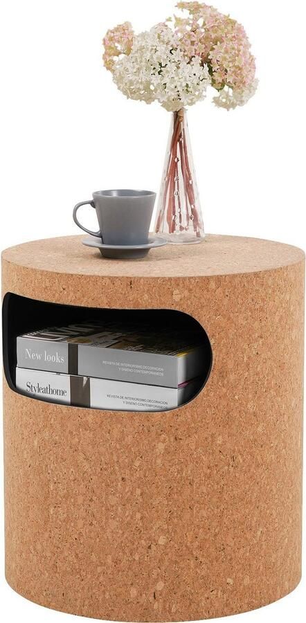 Artistiq Living Bijzettafel Epifanio Kurk Hout Rond - Foto 9