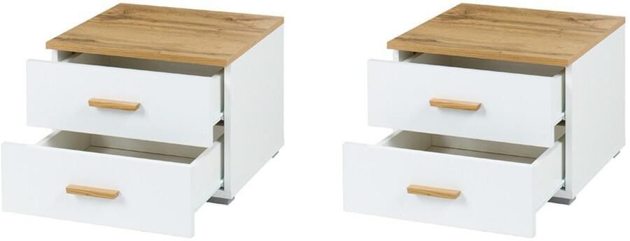 Home affaire Nachtkastje Nachttafels Fabella (2 stuks) BxDxH 46 4x40 8x35 cm (set) - Foto 3