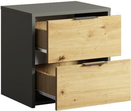 Home affaire Nachtkastje Nachttafels Loreto (2 stuks) afmetingen: B D H 44 35 46 cm (set 2 stuks) - Foto 5