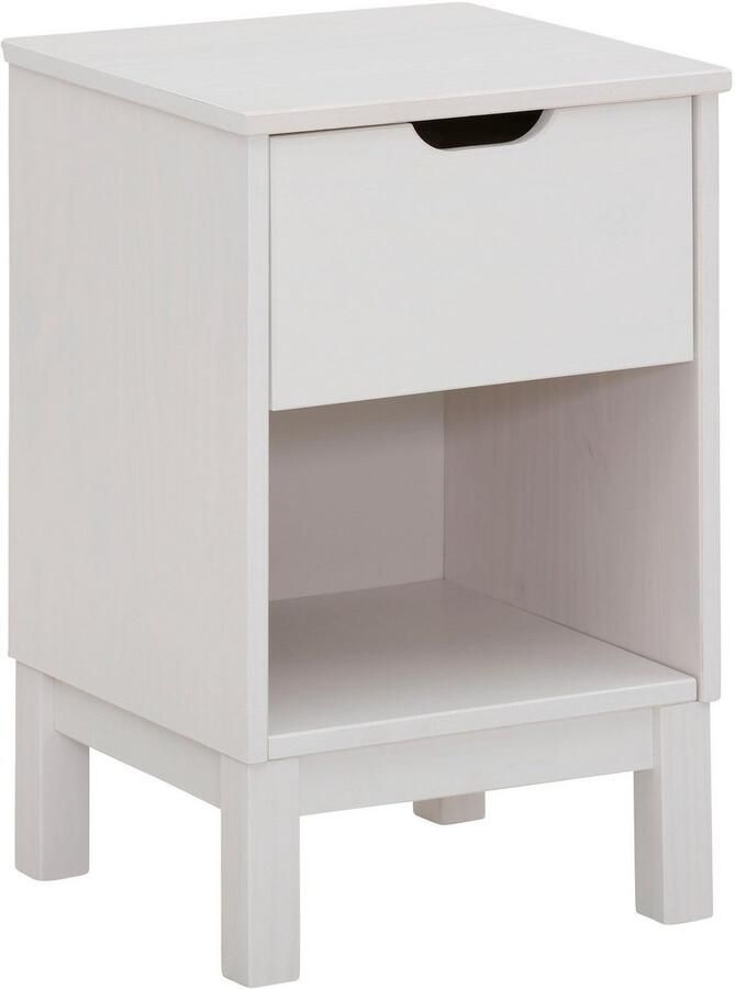 Home affaire Nachtkastje Post massief grenenhout opbergmogelijkheid door lade breedte 38 cm - Foto 5