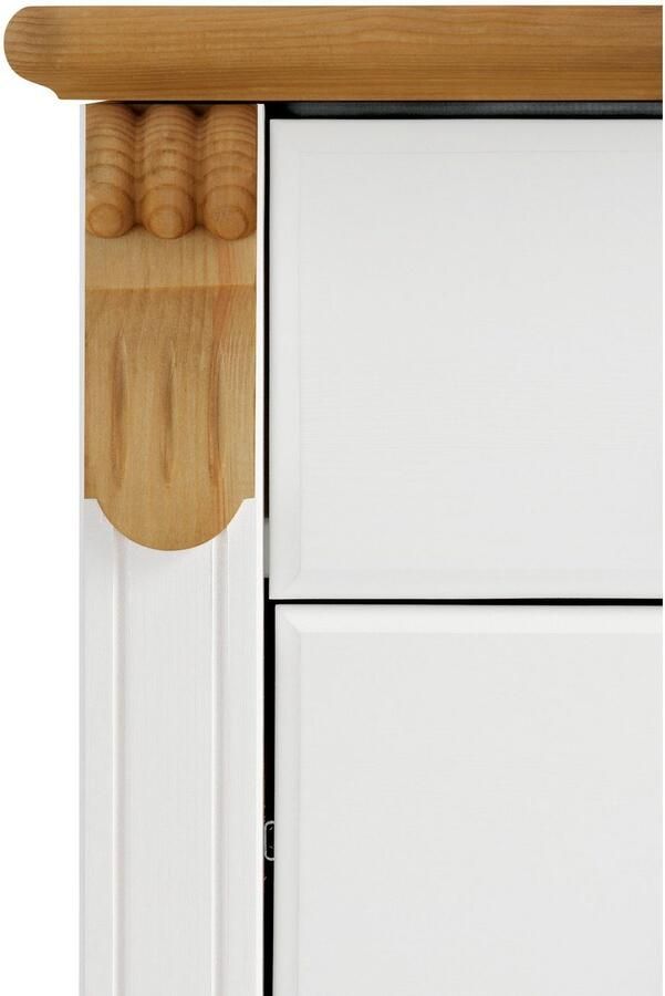 Home affaire Nachtkastje TESSIN van massief fsc -gecertificeerd dennenhout met 3 lades - Foto 6