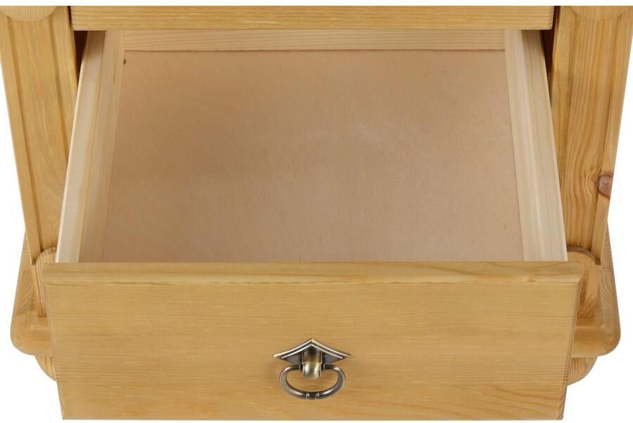 Home affaire Nachtkastje TESSIN van massief fsc -gecertificeerd dennenhout met 3 lades - Foto 12