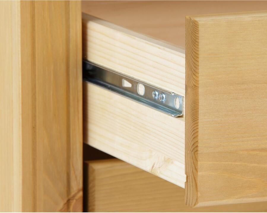 Home affaire Nachtkastje TESSIN van massief fsc -gecertificeerd dennenhout met 3 lades - Foto 8