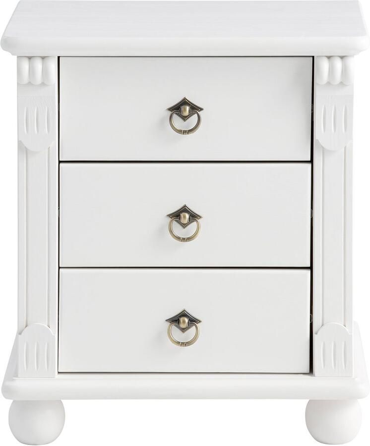 Home affaire Nachtkastje TESSIN van massief fsc -gecertificeerd dennenhout met 3 lades - Foto 10