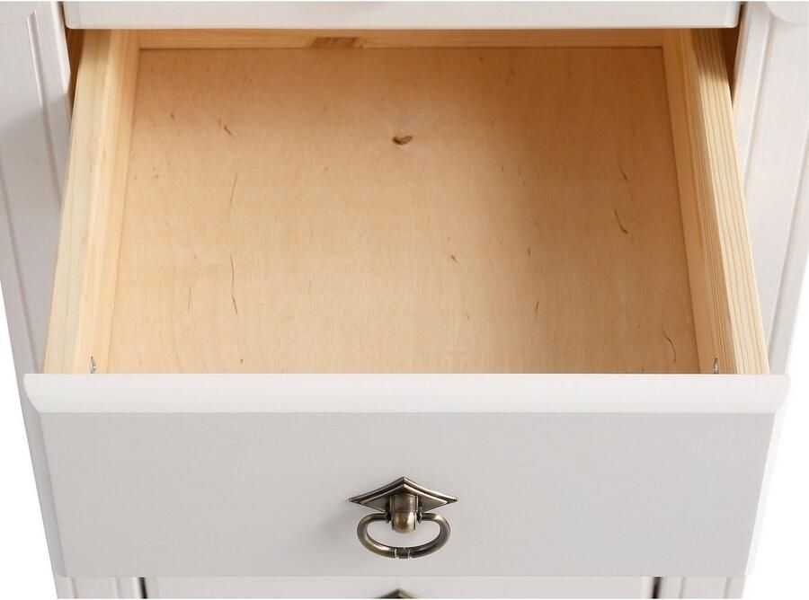 Home affaire Nachtkastje TESSIN van massief fsc -gecertificeerd dennenhout met 3 lades - Foto 4