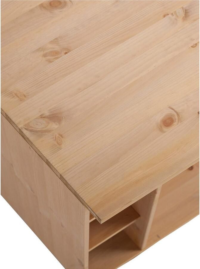 Home affaire Ombouwkast voor oven Oslo 100 cm breed in 2 diepten massief grenen met 23 mm werkblad - Foto 4