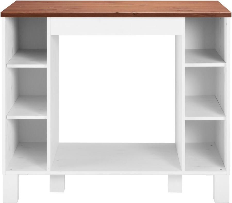 Home affaire Ombouwkast voor oven Oslo 100 cm breed in 2 diepten massief grenen met 23 mm werkblad - Foto 3