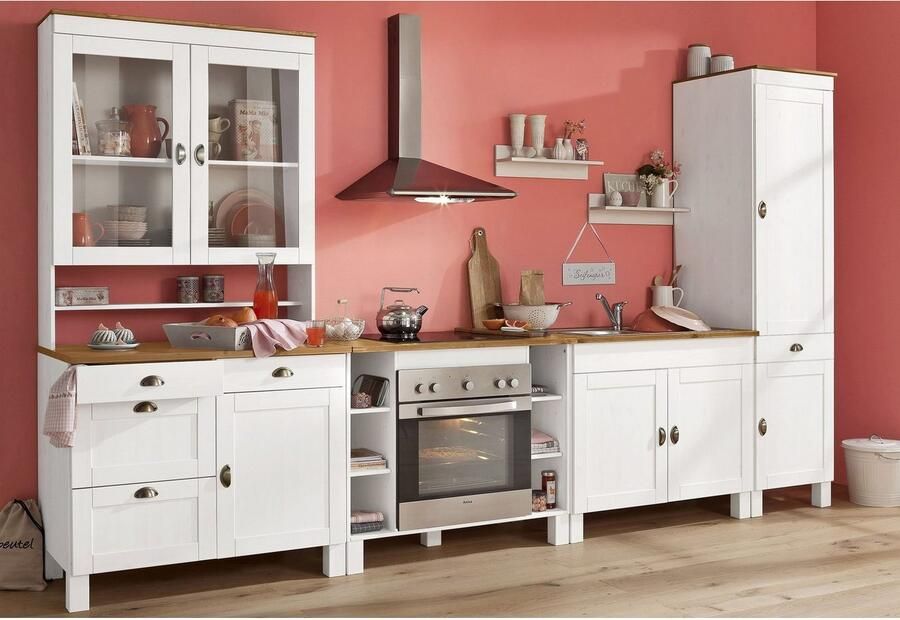 Home affaire Ombouwkast voor oven Oslo 100 cm breed in 2 diepten massief grenen met 23 mm werkblad - Foto 4