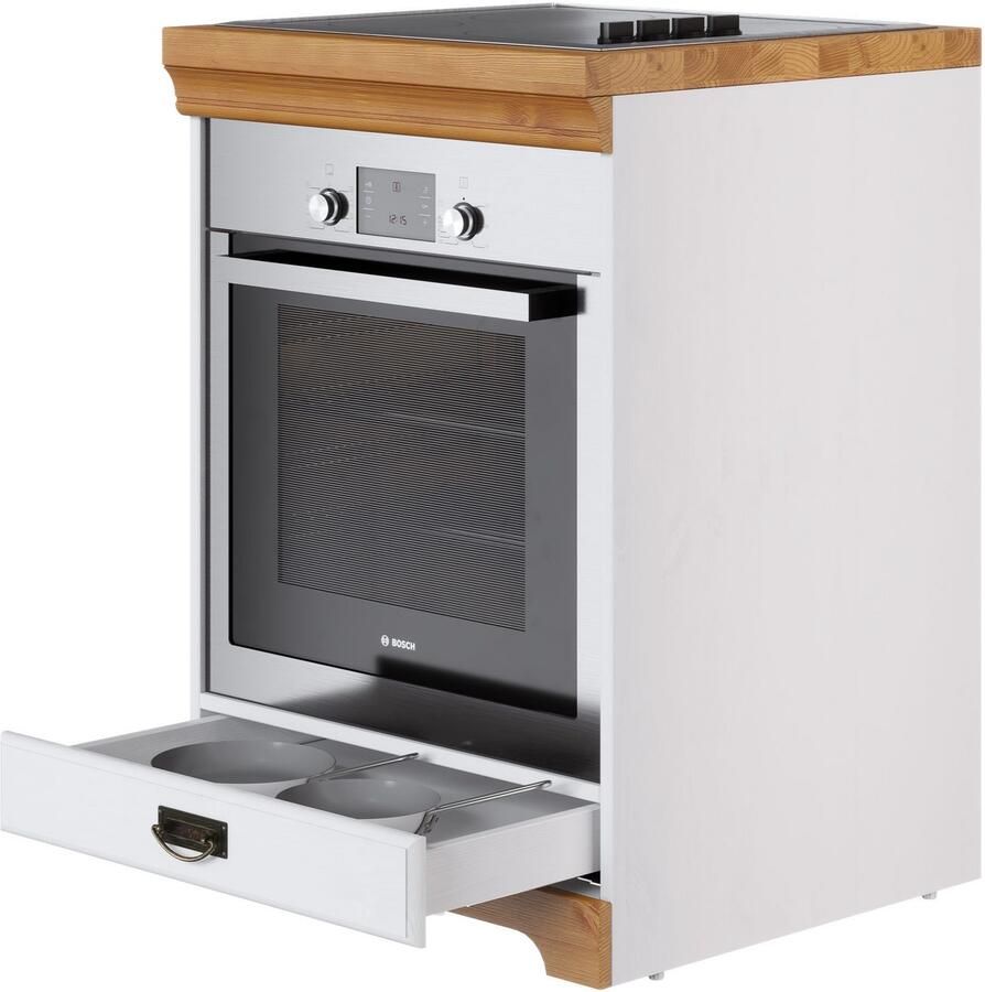 Home affaire Ombouwkast voor oven Rügen Breedte 60 cm massief grenen nismaat fornuis B D H 56 7 54 2 60 5 cm