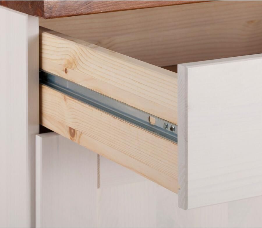 Home affaire Onderkast Alby Breedte 100 cm 1 deur 4 laden - Foto 2