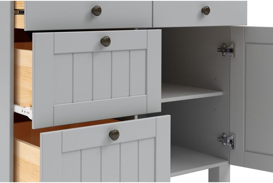 Home affaire Onderkast Alby2 met metalen handgrepen breedte 100 cm - Foto 4