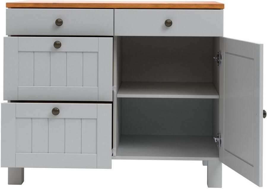 Home affaire Onderkast Alby2 met metalen handgrepen breedte 100 cm - Foto 2