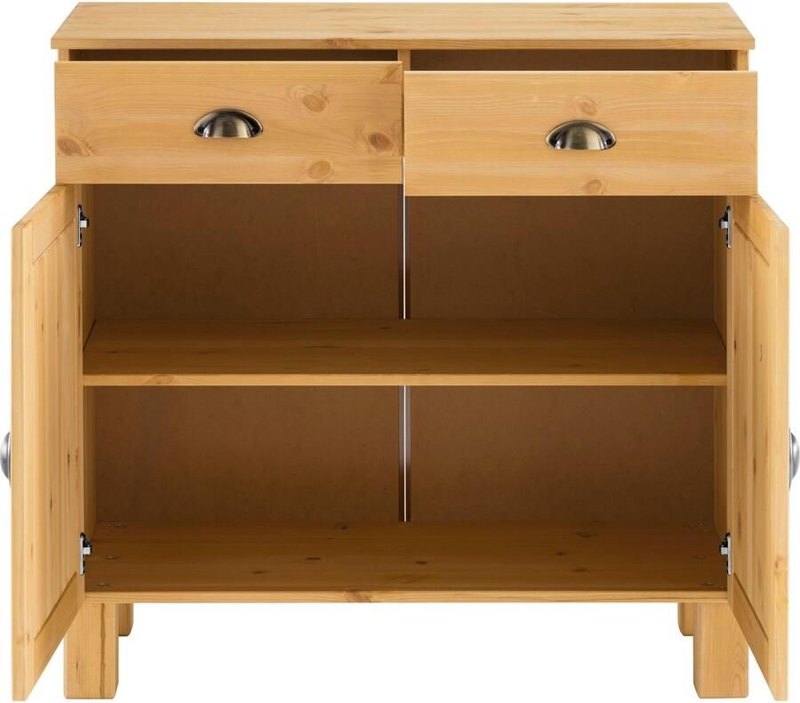 Home affaire Onderkast Oslo 85 cm breed 38 cm diep als dressoir te gebruiken 2 deuren 2 laden - Foto 8