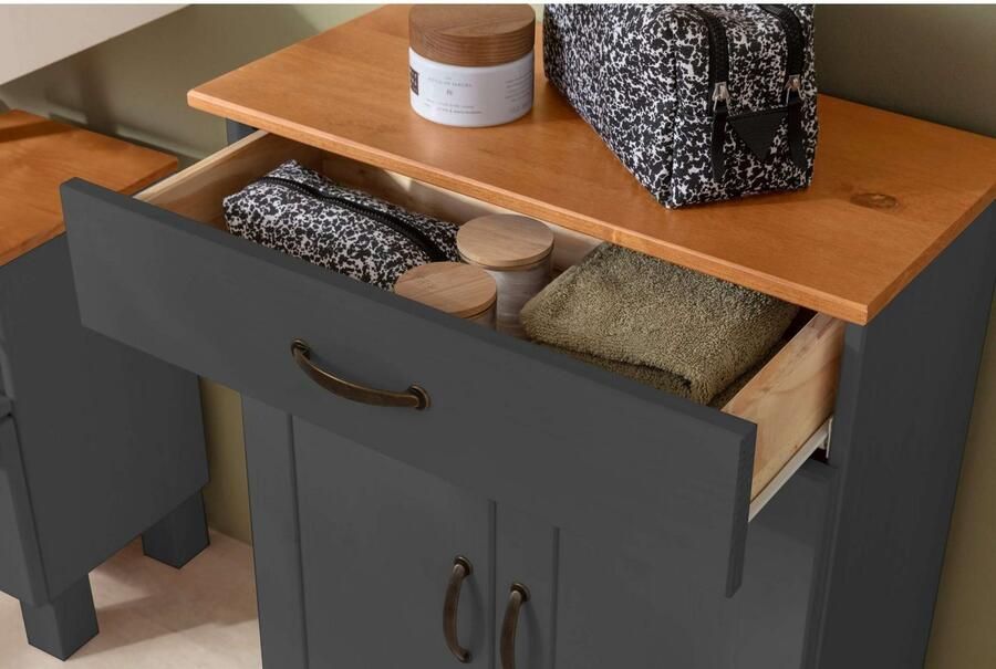 Home affaire Onderkast Rodby Massief FSC -gecertificeerd hout breedte 60 cm hoogte 80 cm - Foto 6