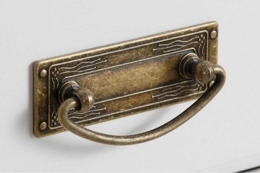 Home affaire Onderkast Rügen Breedte 80 cm massief grenen lades met glas-inzet - Foto 5