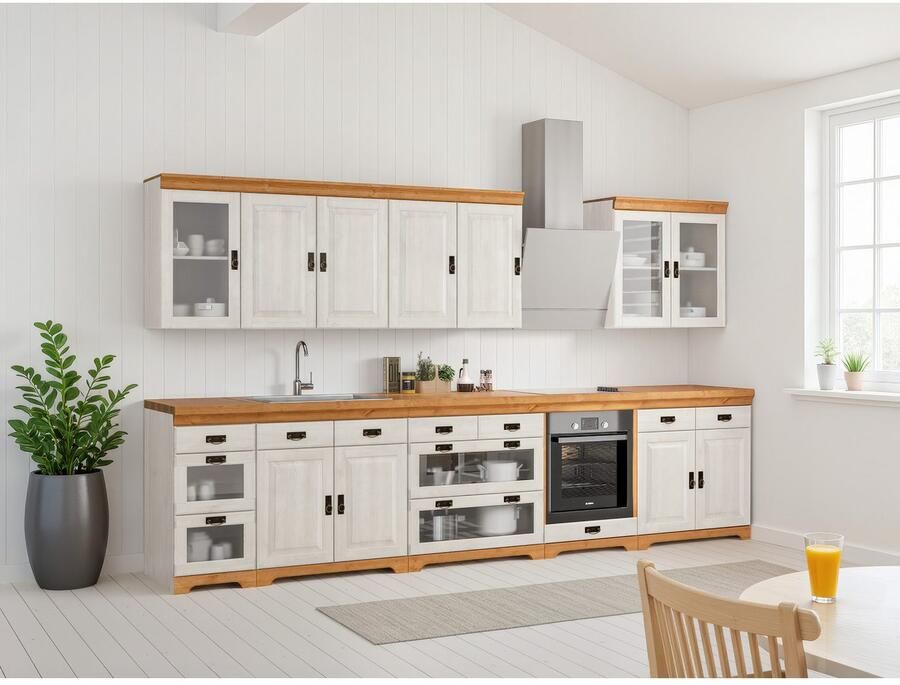 Home affaire Gootsteenkast Rügen Breedte 80 cm massief grenen met 2 deuren - Foto 5