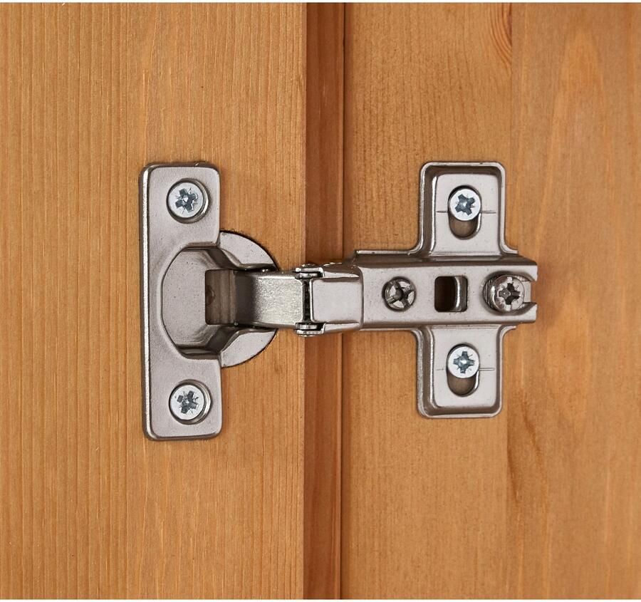 Home affaire Wastafelonderkast Vili Breedte 60 cm badkamerkast van massief hout metalen grepen - Foto 4