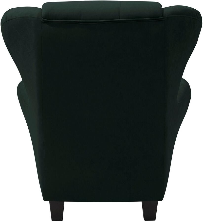 Home affaire Oorfauteuil Alexander incl. hocker met stiksels in vele kleuren (2 stuks) - Foto 4