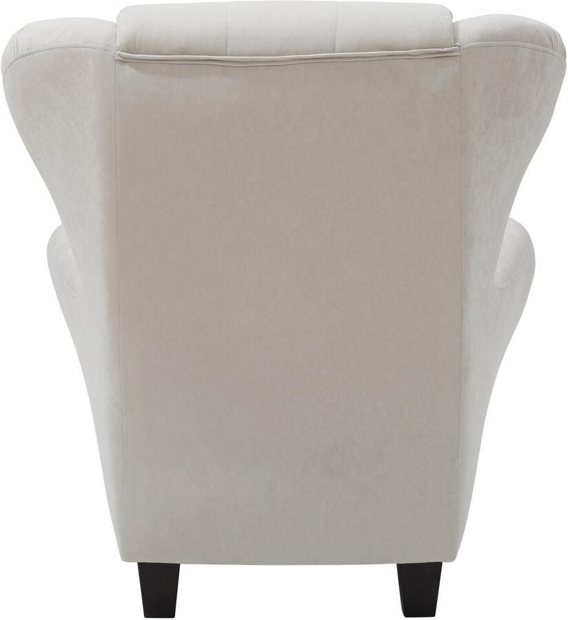 Home affaire Oorfauteuil Alexander incl. hocker met stiksels in vele kleuren (2 stuks) - Foto 4