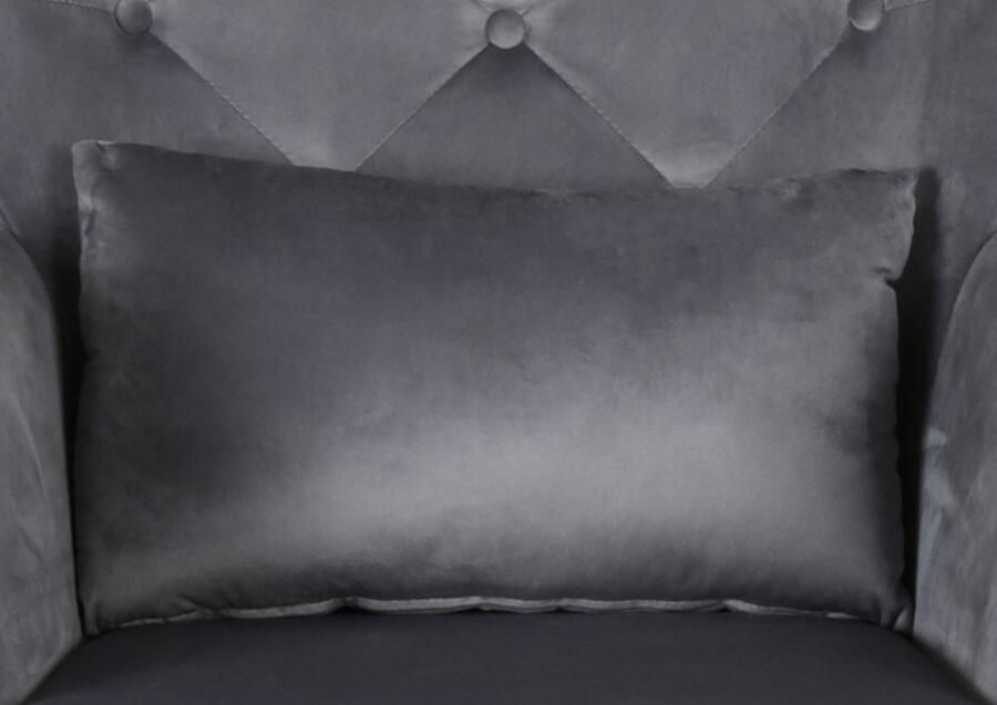 Home affaire Oorfauteuil LITZ in droomachtig fluweel relaxstoel met poef - Foto 7