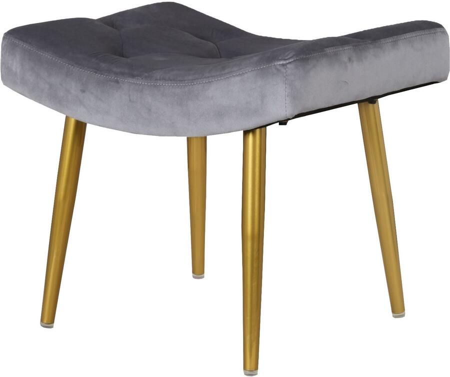 Home affaire Oorfauteuil LITZ in droomachtig fluweel relaxstoel met poef - Foto 3