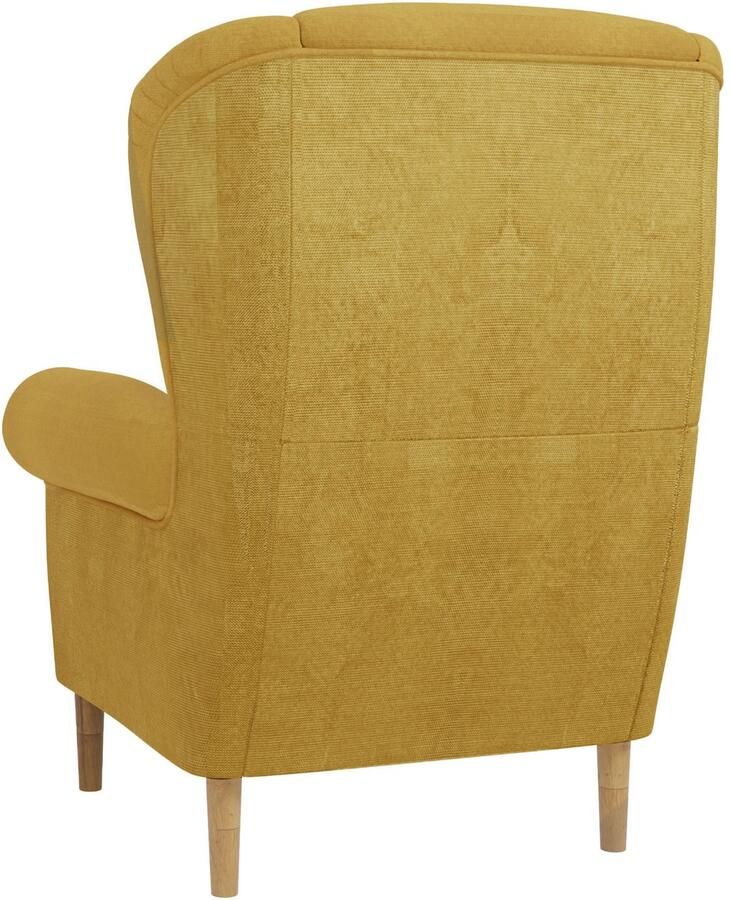 Home affaire Oorfauteuil OSTIANO BxDxH: 80x82x98 cm fauteuil Uniek stuk dikke gebogen armleuningen effen en geruit - Foto 2